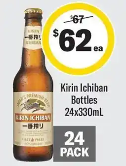 Coles Kirin Ichiban Bottles offer