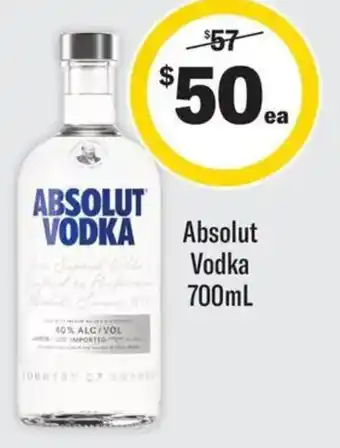 Coles Absolut Vodka offer