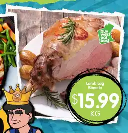 Spudshed Lamb Leg Bone In offer