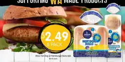Spudshed Mias Hot Dog or Hamburger Buns 6pk offer