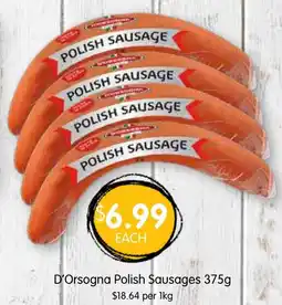 Spudshed D Orsogna Polish Sausages offer