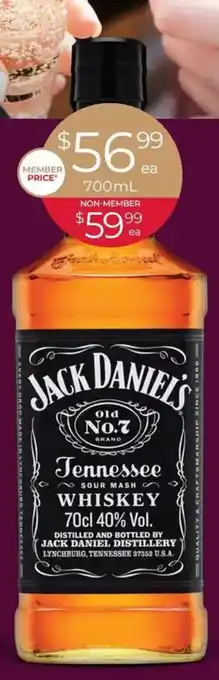 Porters Jack Daniel's Old Number 7 Whiskey offer