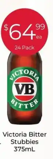 Porters Victoria Bitter Stubbies offer