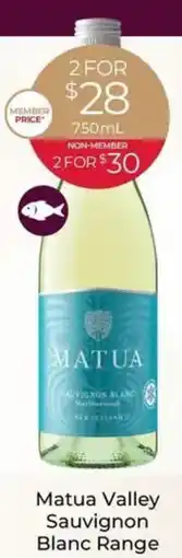 Porters Matua valley sauvignon blanc range offer