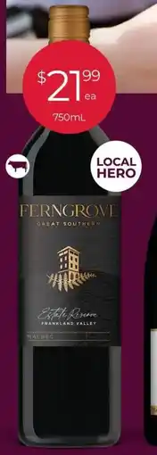 Porters Ferngrove Estate Reserve Range offer
