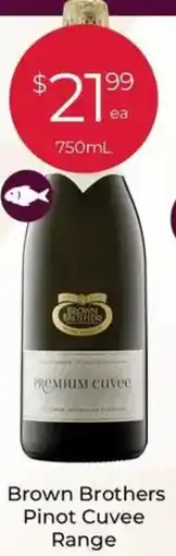 Porters Brown Brothers Pinot Cuvee Range offer