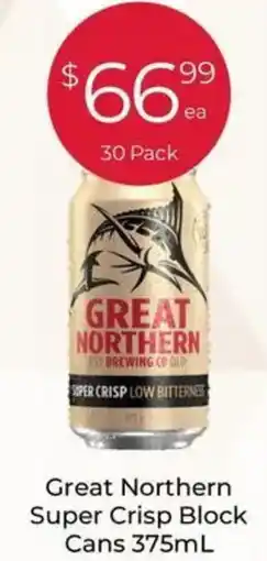 Porters Great Northern Super Crisp Block Cans offer