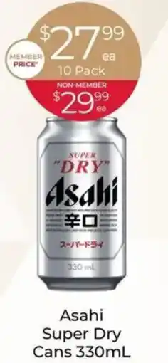 Porters Asahi Super Dry Cans offer
