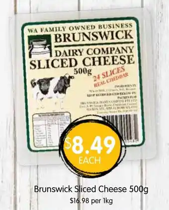 Spudshed Brunswick Sliced Cheese offer