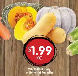 Spudshed Whole Kent Grey or Butternut Pumpkin offer