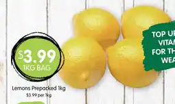 Spudshed Lemons Prepacked offer