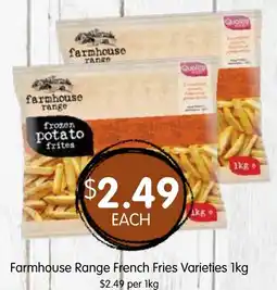 Spudshed Farmhouse Range French Fries Varieties offer