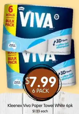 Spudshed Kleenex Viva Paper Towel White offer