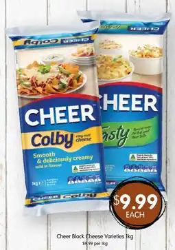 Spudshed Cheer Block Cheese Varieties offer