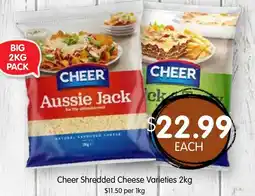 Spudshed Cheer Shredded Cheese Varieties offer