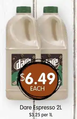 Spudshed Dare Espresso offer