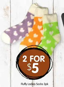 Spudshed Fluffy Ladies Socks offer