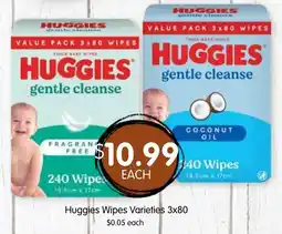 Spudshed Huggies Wipes Varieties offer
