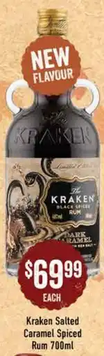 Spudshed Kraken Salted Caramel Spiced Rum offer