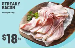 IGA Streaky bacon offer