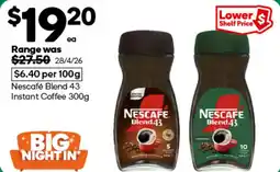 Woolworths Nescafé Blend 43 Instant Coffee offer