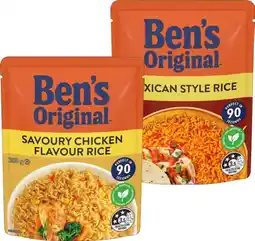 IGA Ben’s Original Flavoured Rice 220‑250g Selected Varieties offer