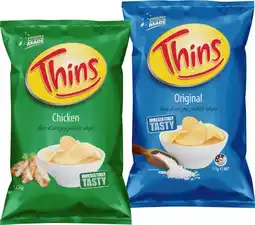 IGA Thins Chips 150‑175g Selected Varieties offer