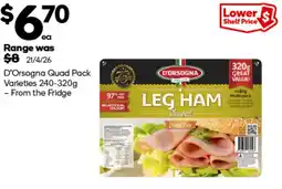 Woolworths D Orsogna Quad Pack Varieties offer