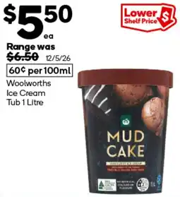 Woolworths Woolworths Ice Cream Tub offer