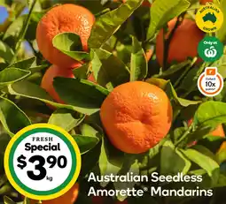 Woolworths Australian Seedless Amorette Mandarins offer