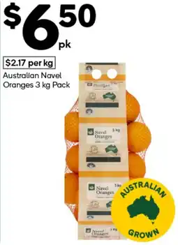 Woolworths Australian Navel Oranges Pack offer