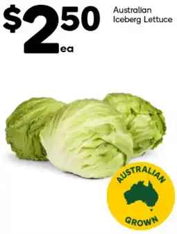 Woolworths Australian Iceberg Lettuce offer