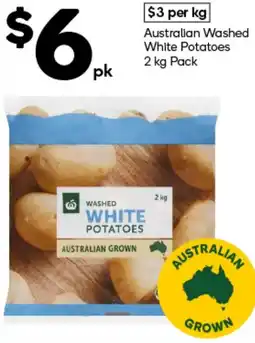 Woolworths Australian Washed White Potatoes Pack offer