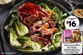 Woolworths Woolworths slow cooked chinese style bbq pork with char siu sauce offer