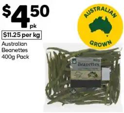 Woolworths Australian Beanettes Pack offer