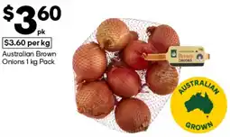Woolworths Australian Brown Onions Pack offer