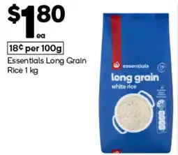 Woolworths Essentials Long Grain Rice offer