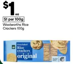 Woolworths Woolworths Rice Crackers offer
