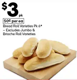 Woolworths Bread Roll Varieties Excludes Jumbo & Brioche Roll Varieties offer