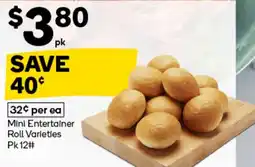 Woolworths Mini Entertainer Roll Varieties offer