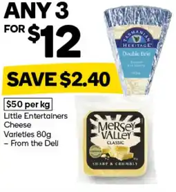 Woolworths Little Entertainers Cheese Varieties offer