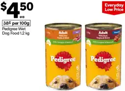 Woolworths Pedigree Wet Dog Food offer