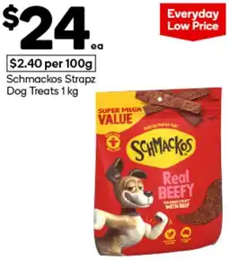 Woolworths Schmackos Strapz Dog Treats offer