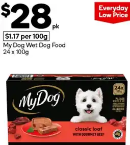 Woolworths My Dog Wet Dog Food offer