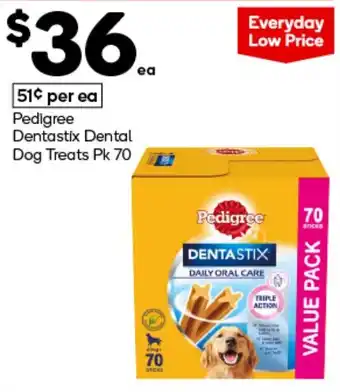 Woolworths Pedigree Dentastix Dental Dog Treats offer