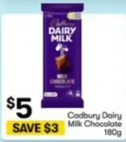 BIG W Cadbury dairy milk chocolate offer