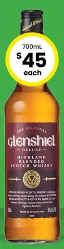 The Bottle O Glenshiel Blended Scotch Whisky offer