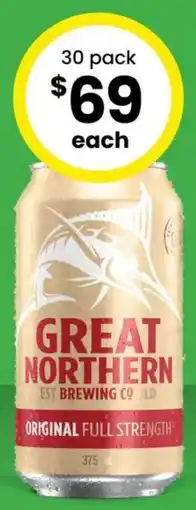 The Bottle O Great Northern Original Block Cans offer