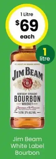 The Bottle O Jim Beam White Label Bourbon offer