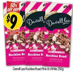 NQR Darrell Lea Rocklea Road Pink & White offer
